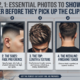 Infographic of 5 haircut photos to show your barber at MEN ZONE Barbershop in Oakville.