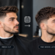 Fresh haircut vs. two-week hair growth showing how a barber in Toronto creates a style that grows out naturally.